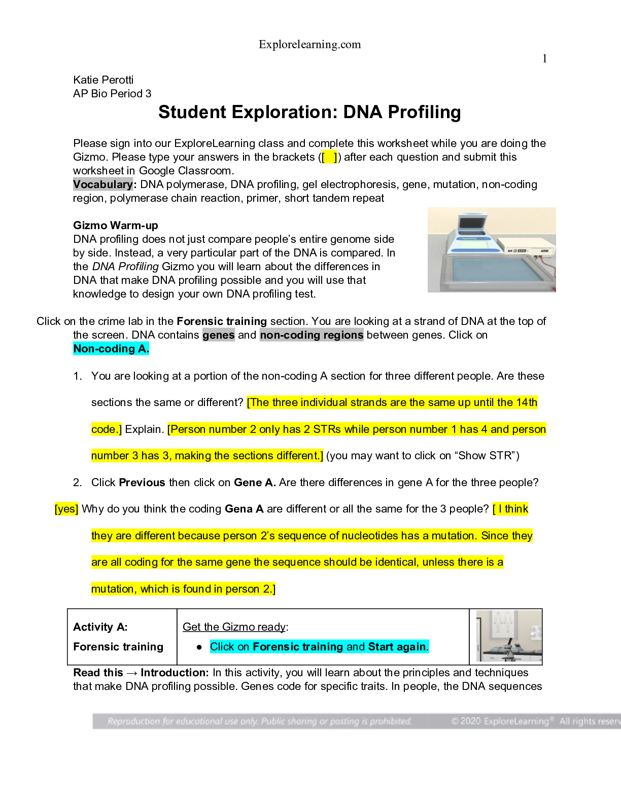 Preview image for Student Exploration NA Profiling